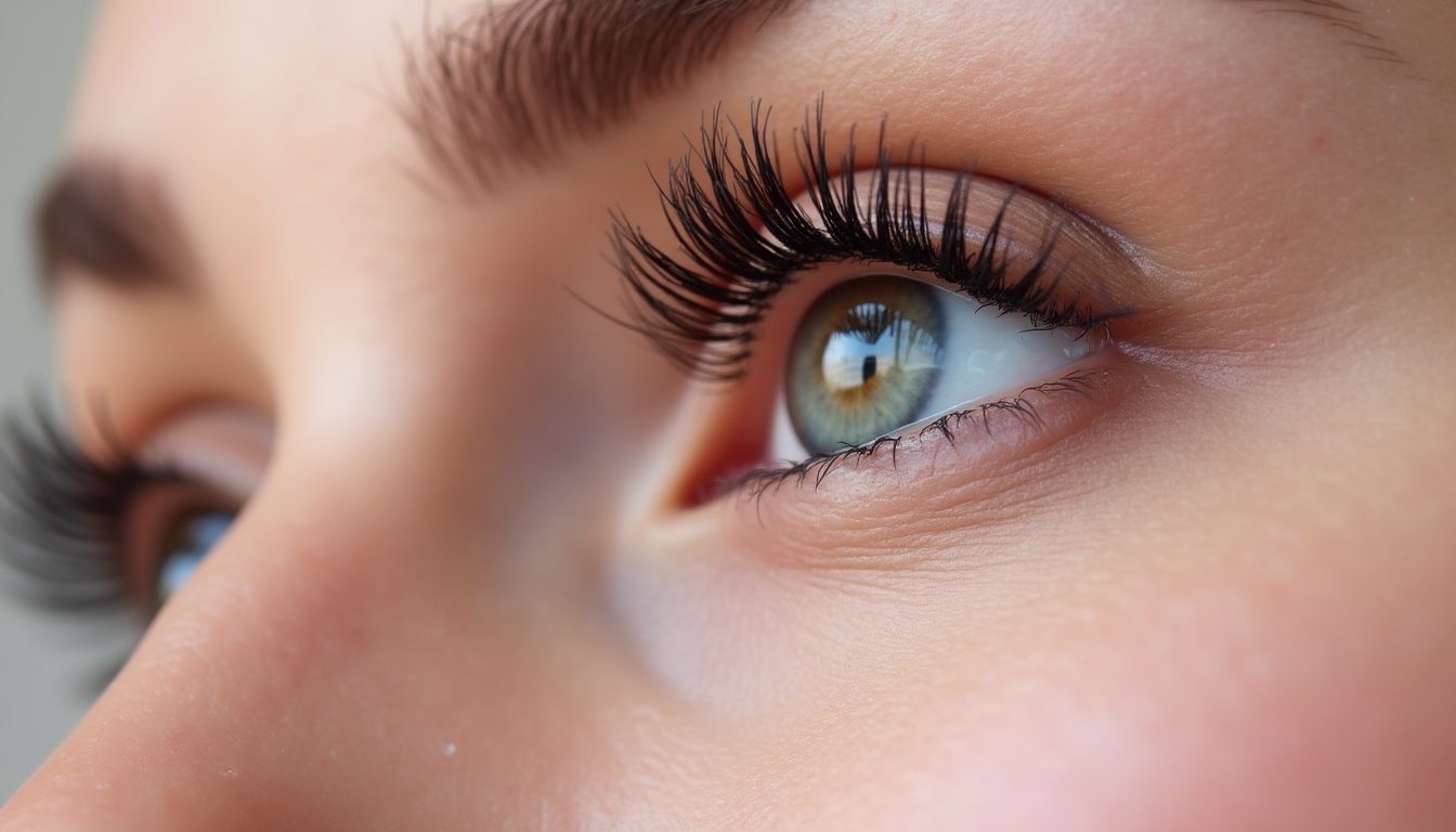 Femeie zâmbind cu gene laminate, evidențiind frumusețea naturală și preturi laminare gene